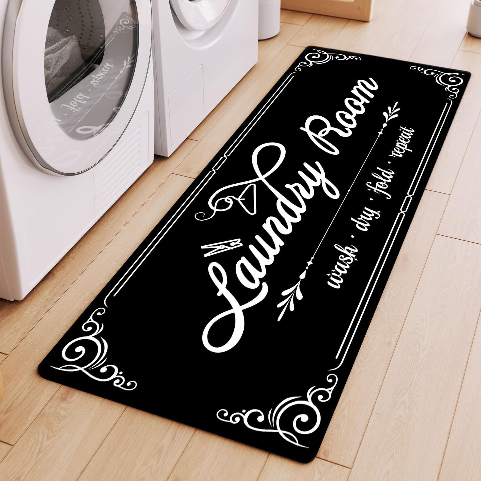 Anti-Fatigue Laundry Room Runner Rug — Water-Absorbent & Non-Slip