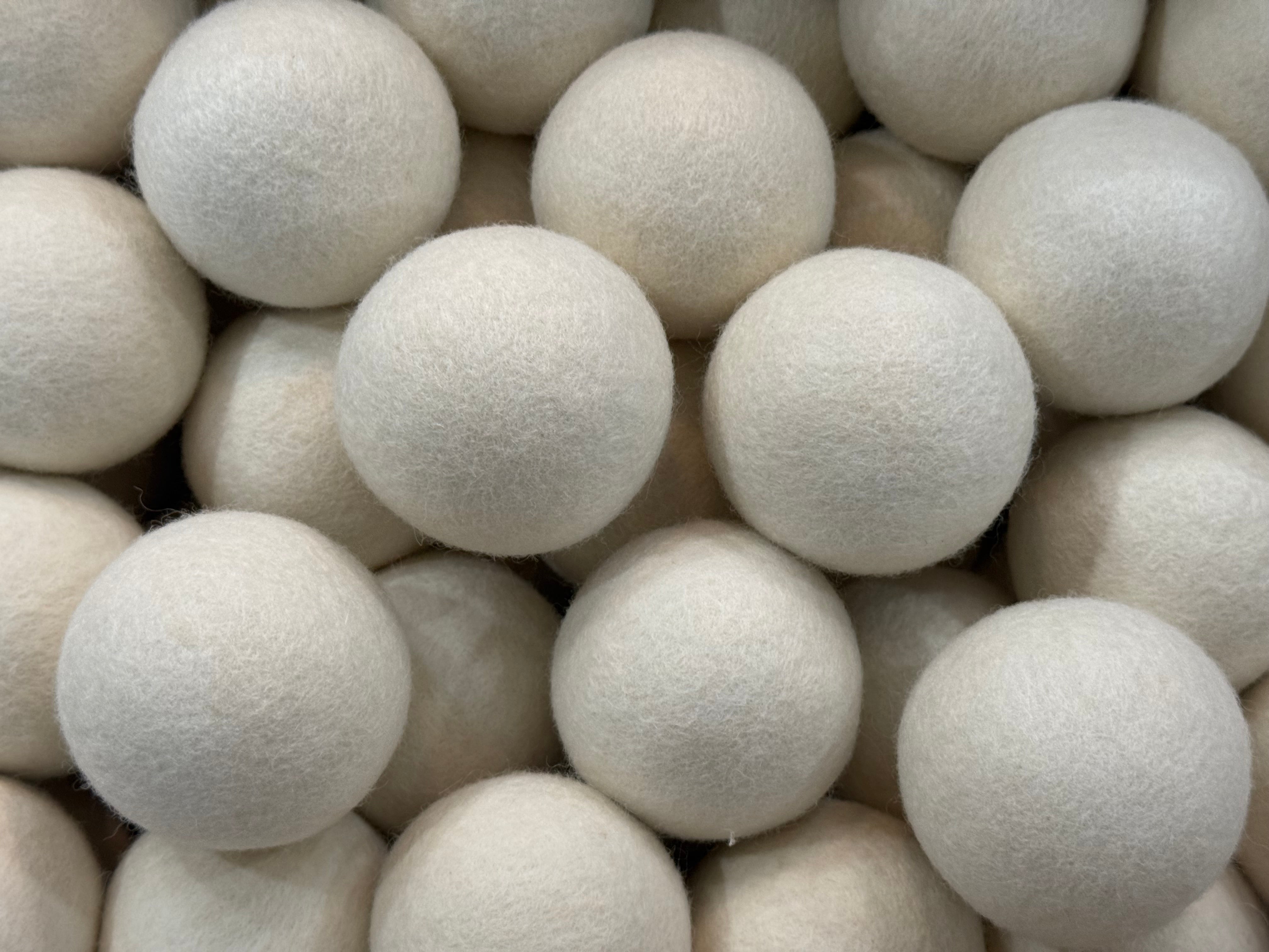 100% Organic Wool Dryer Balls - 6 Pack