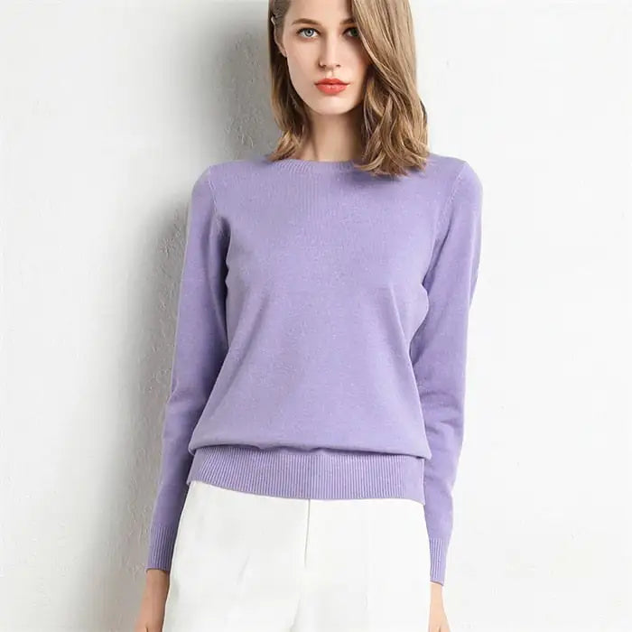 Pull tricoté pour femme