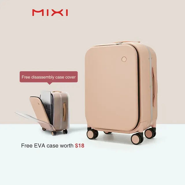 Mixi Patented Design Aluminum Frame Carry On Luggage