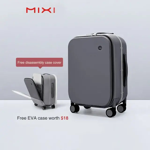 Mixi Patented Design Aluminum Frame Carry On Luggage