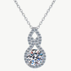 Collier pendentif moissanite - 1 carat