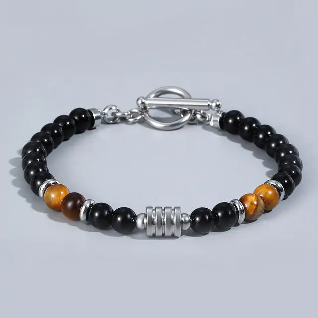 Bracelet Fermoir Oeil de Tigre pour Homme