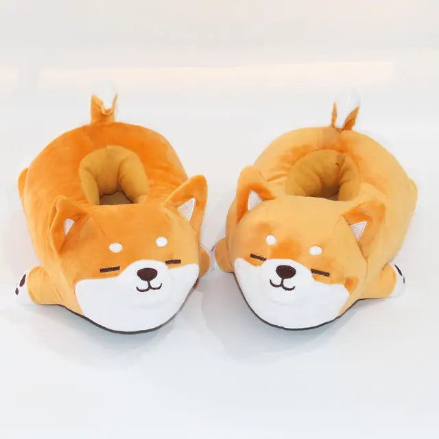 Pantoufles mignonnes pour chien Shiba Inu