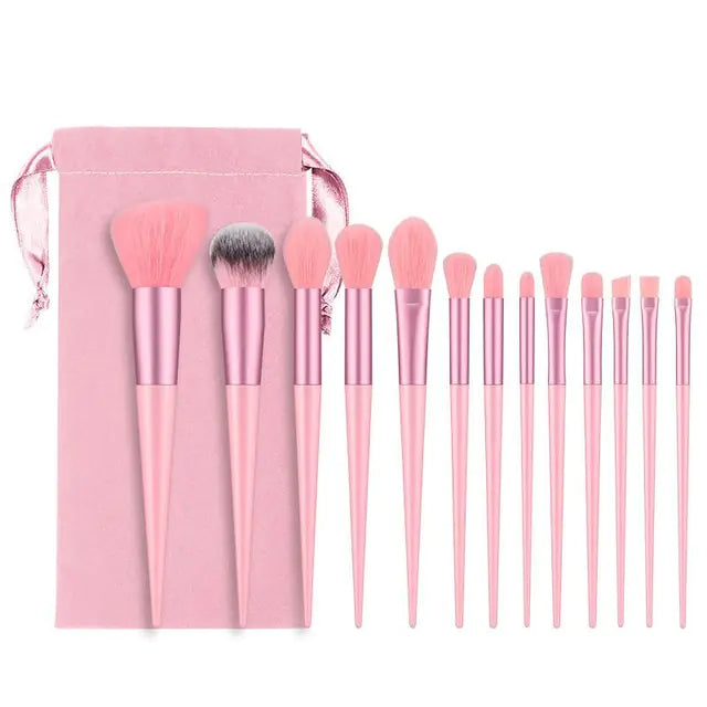 Ensemble de 13 pinceaux de maquillage doux et moelleux