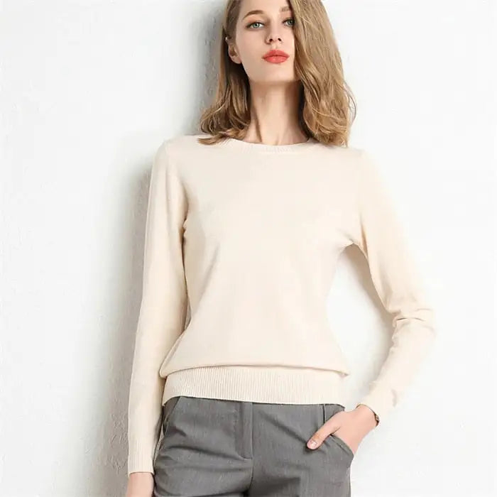 Pull tricoté pour femme