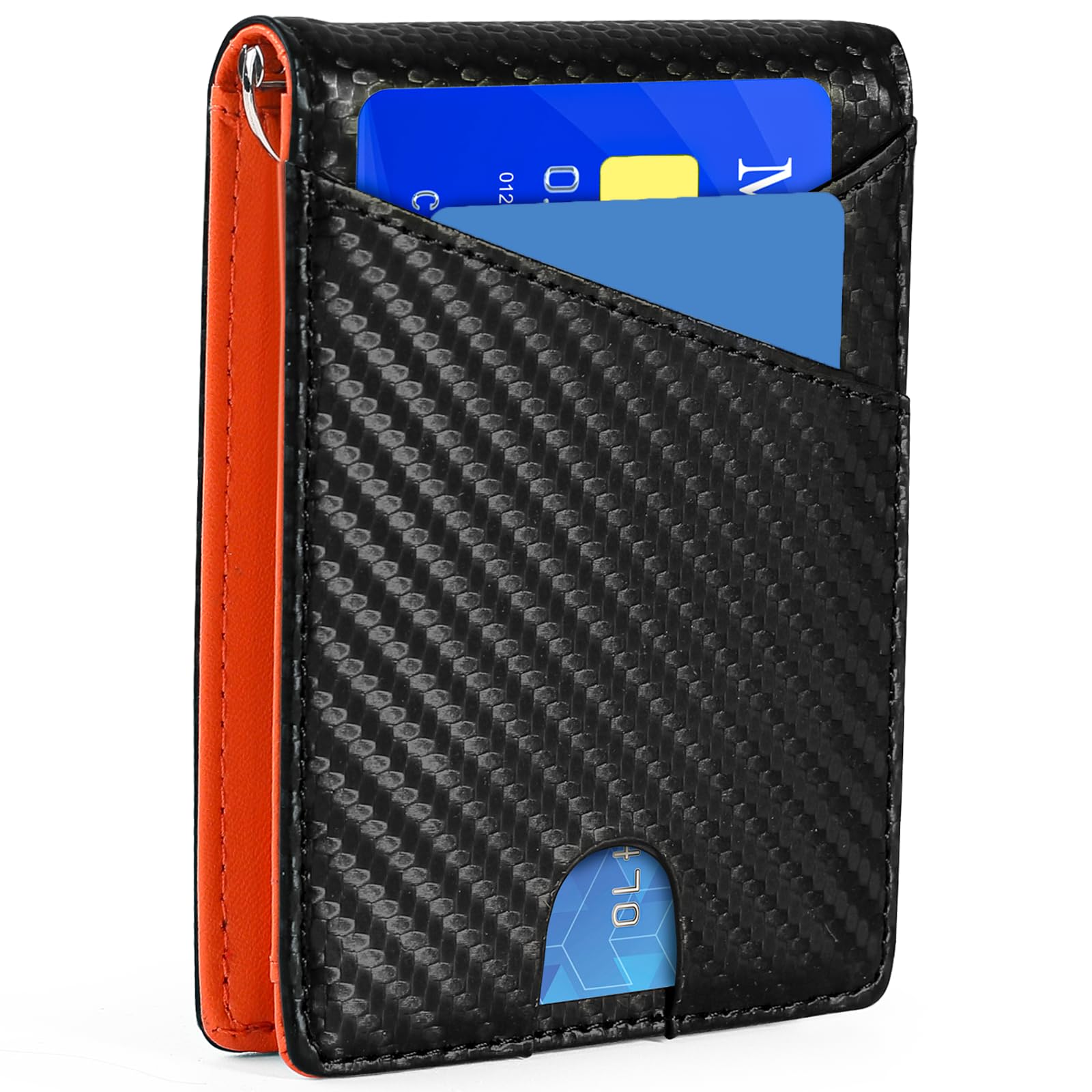 Slim Bifold Wallet with RFID Blocking – Full Grain Leather