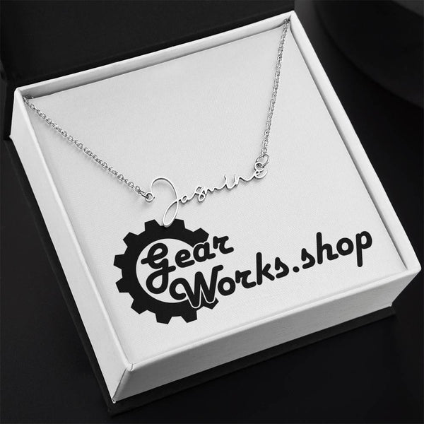 Elegant Signature Name Necklace