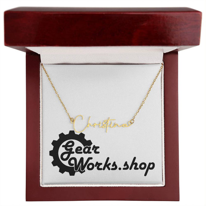 Elegant Signature Name Necklace