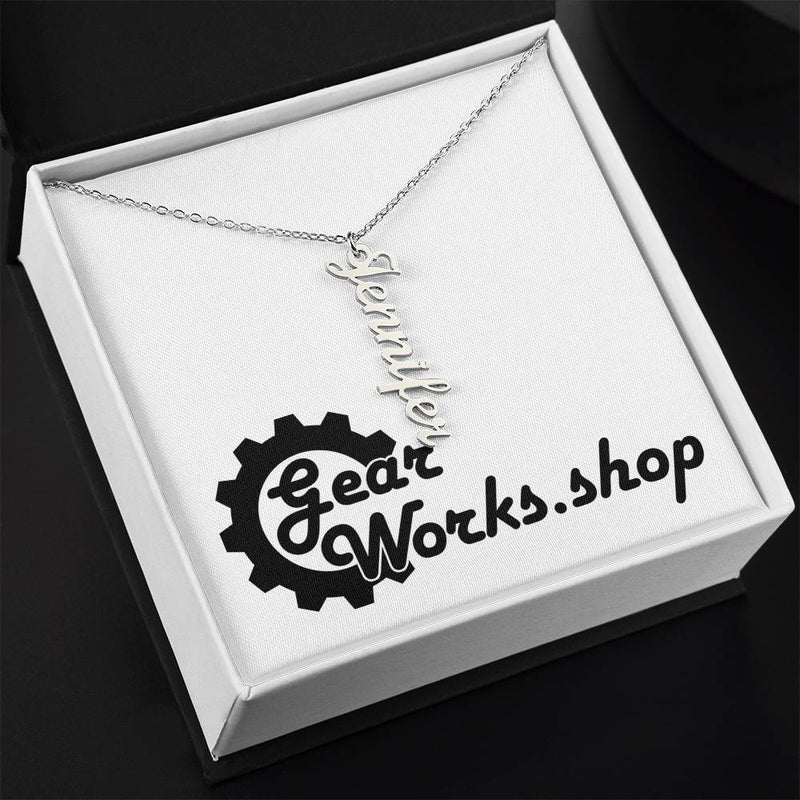 Personalized Vertical Name Necklace