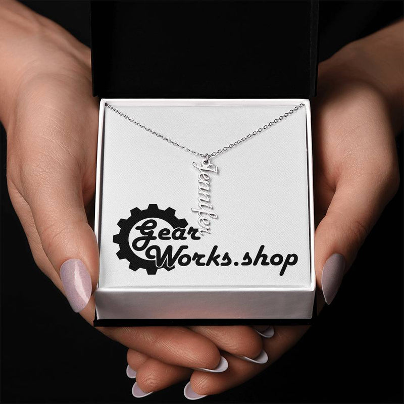 Personalized Vertical Name Necklace