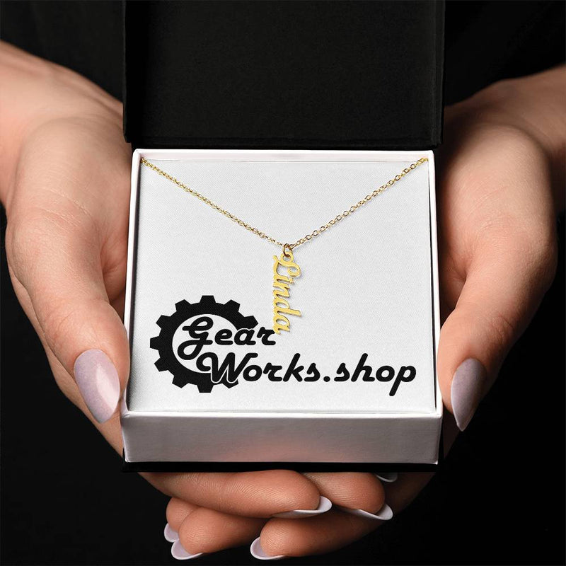 Personalized Vertical Name Necklace