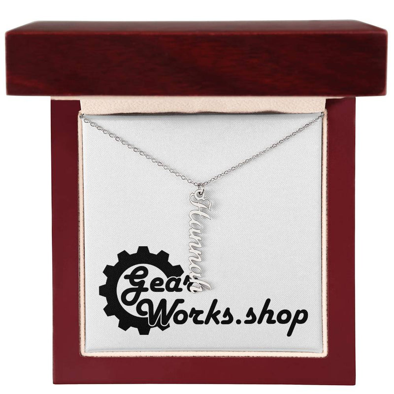 Personalized Vertical Name Necklace