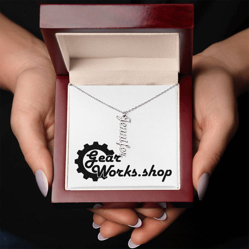 Personalized Vertical Name Necklace