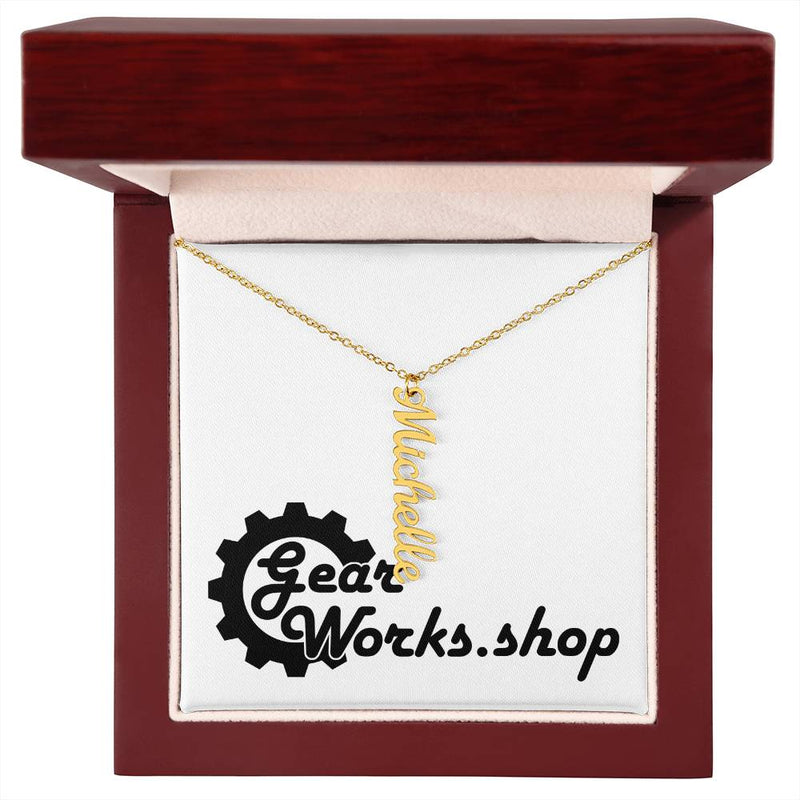 Personalized Vertical Name Necklace