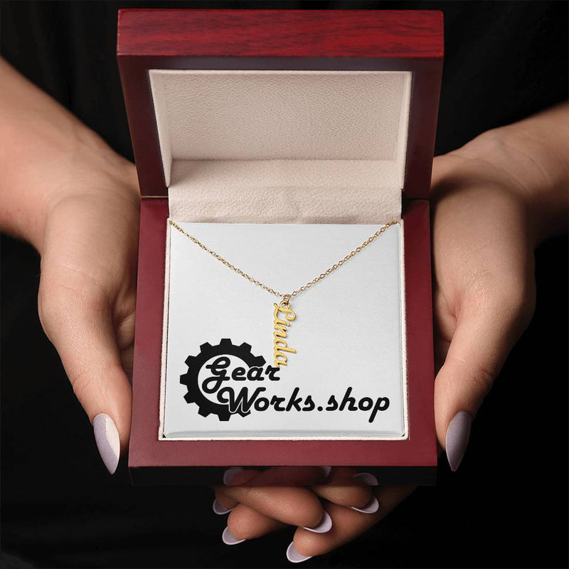 Personalized Vertical Name Necklace