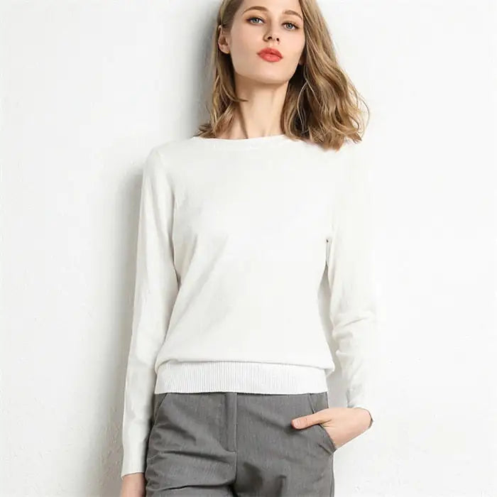 Pull tricoté pour femme