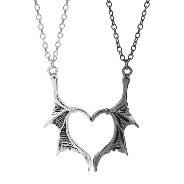 Collier d'amour aile de dragon