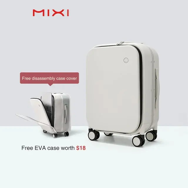 Mixi Patented Design Aluminum Frame Carry On Luggage