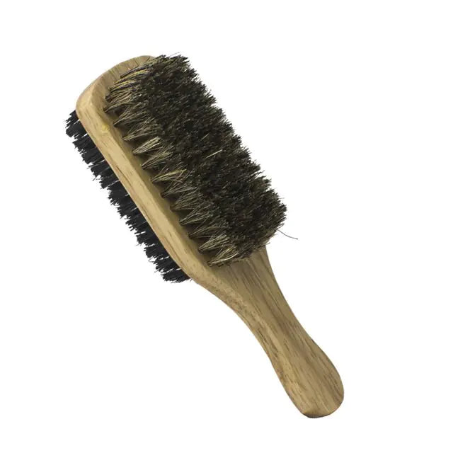 Brosse à barbe en bois en poils de sanglier pour hommes