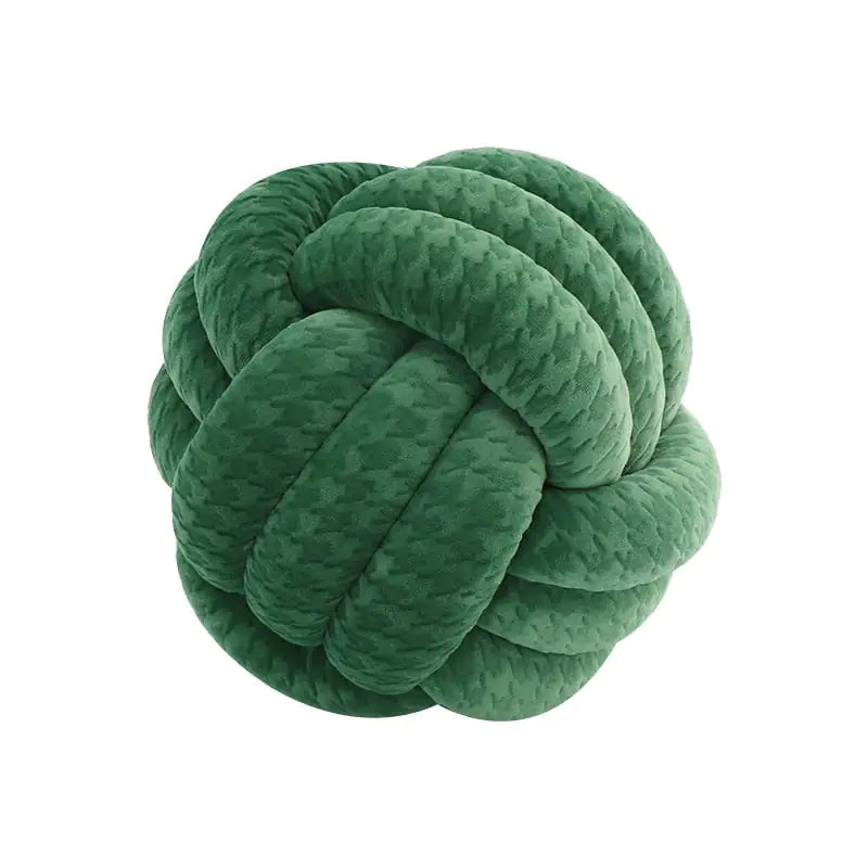 Coussin décoratif boule nouée