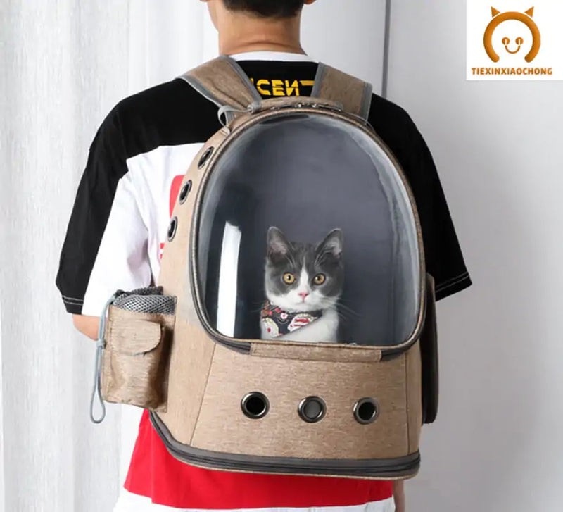 Mochila transportadora para mascotas Cápsula espacial