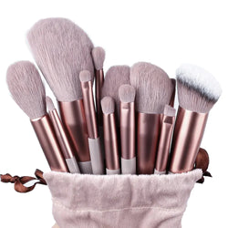 Ensemble de 13 pinceaux de maquillage doux et moelleux