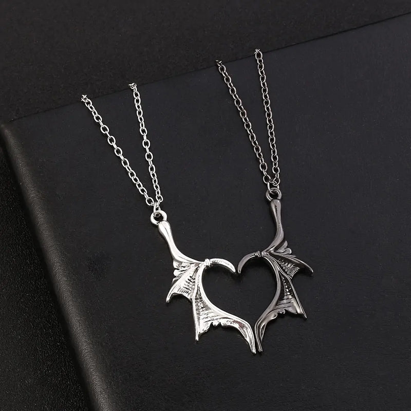 Collier d'amour aile de dragon