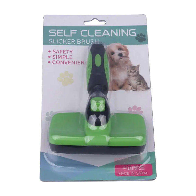 Brosse pour chien autonettoyante