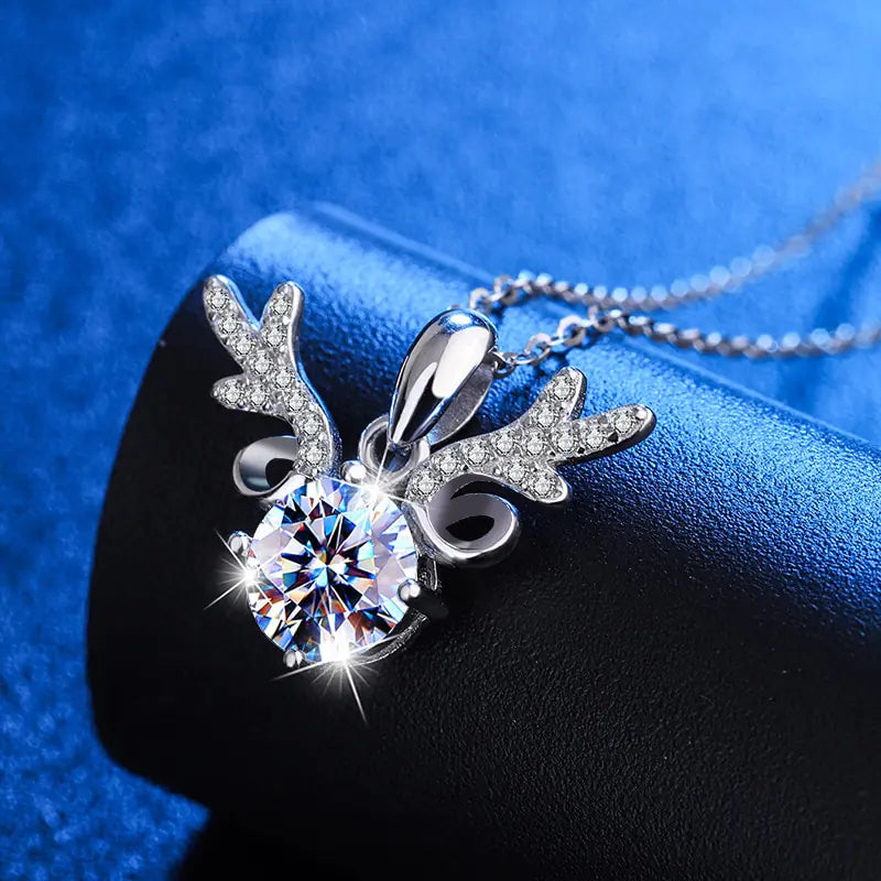 Collier diamant moissanite