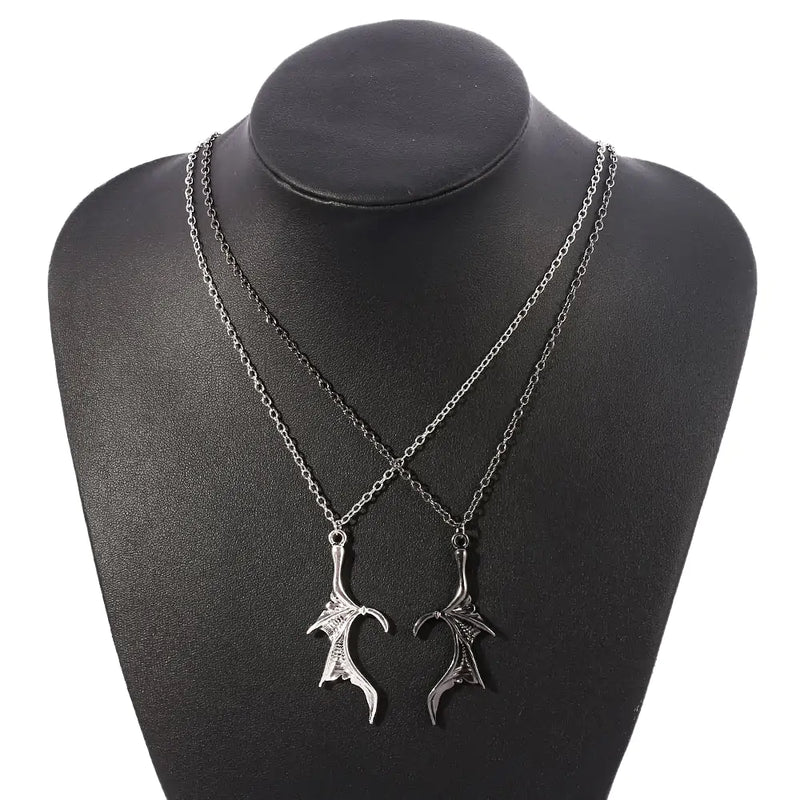 Collier d'amour aile de dragon