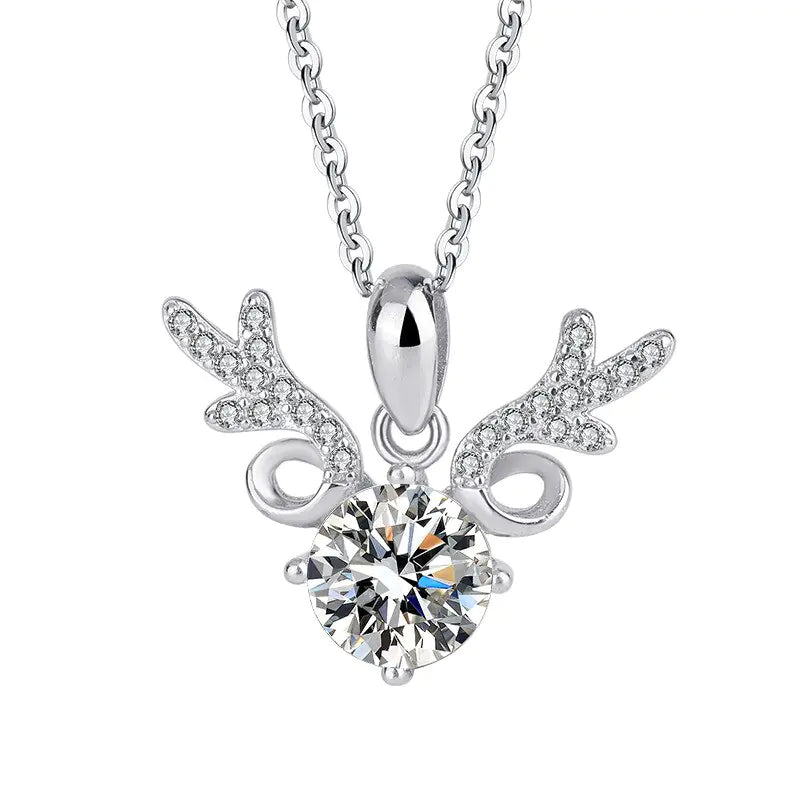 Collier diamant moissanite