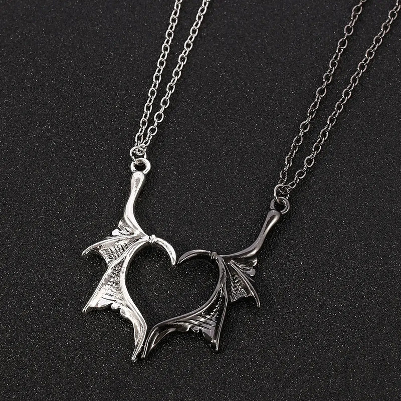 Collier d'amour aile de dragon