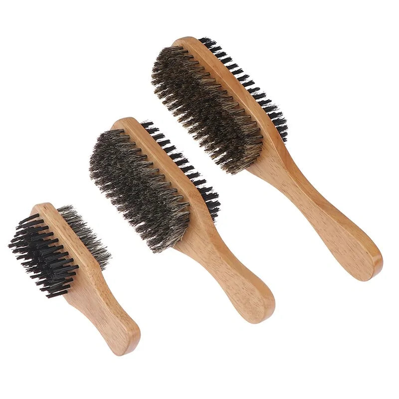 Brosse à barbe en poils de sanglier pour hommes