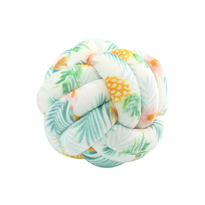 Coussin décoratif boule nouée