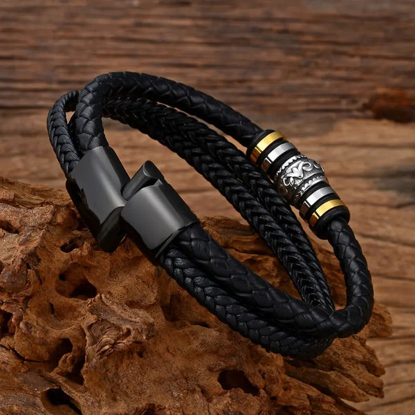 Braided Leather Bracelets for Men